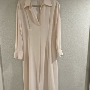 VINCE satin like material midi dress